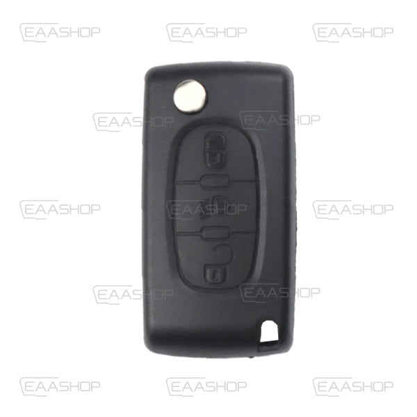 Folding Remote Control Shell 3 Buttons Citroen Peugeot Opel Psa - Va2 Light Profile