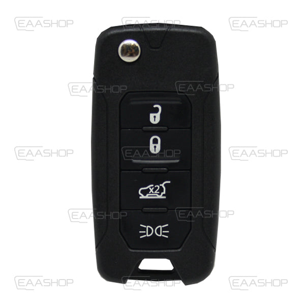 Folding Remote Control Shell 4 Buttons Chrysler Jeep Fiat - Sip22 Profile