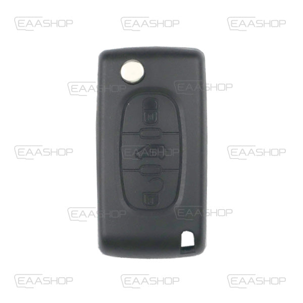 Folding Remote Control Shell 3 Buttons Citroen Peugeot Fiat Psa - Hu83 Profile