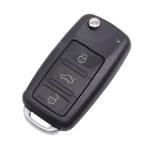Coque de télécommande pliable à 3 boutons Volkswagen Touareg - Profil Hu66