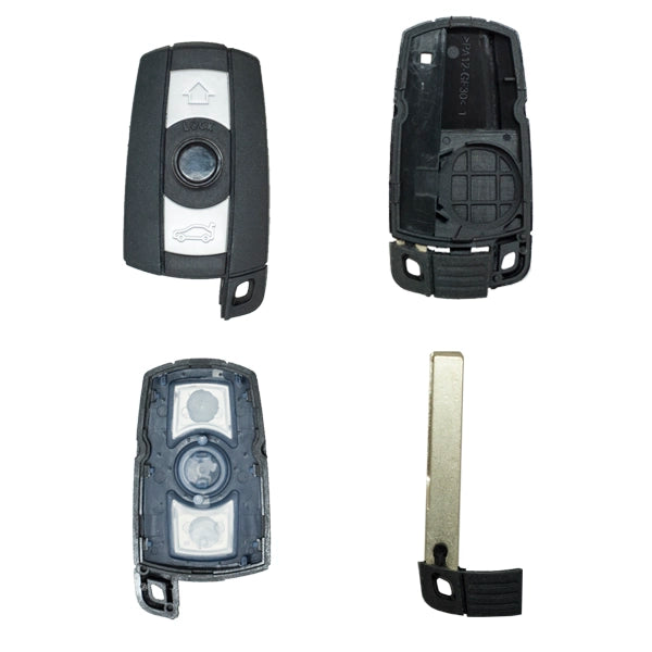Guscio di Comando Keyless 3 Pulsanti Bmw - Profilo Hu92R Cas3 / Cas3+