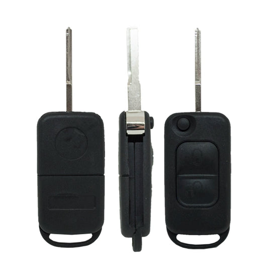 Folding Remote Control Shell Mercedes Benz 2 Button - Hu64 Profile