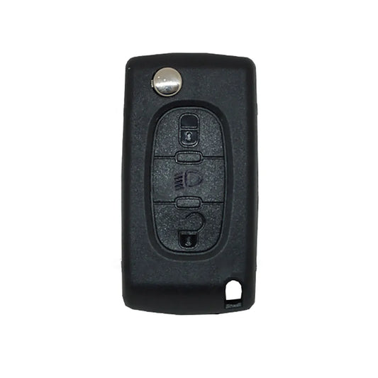 Guscio di Comando Pieghevole 3 Pulsanti Peugeot Citroen - Profilo Hu83  Luce