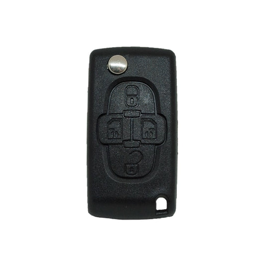 Folding Remote Control Shell 4 Buttons Citroen Peugeot Fiat - Hu83 Profile