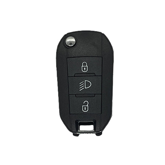 Guscio di Comando Pieghevole 3 Pulsanti Peugeot - Profilo Hu83 Luce
