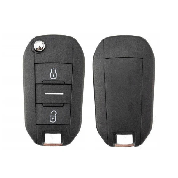 Folding Remote Control Housing Peugeot 3 Button Neutral Button - Hu83 Profile