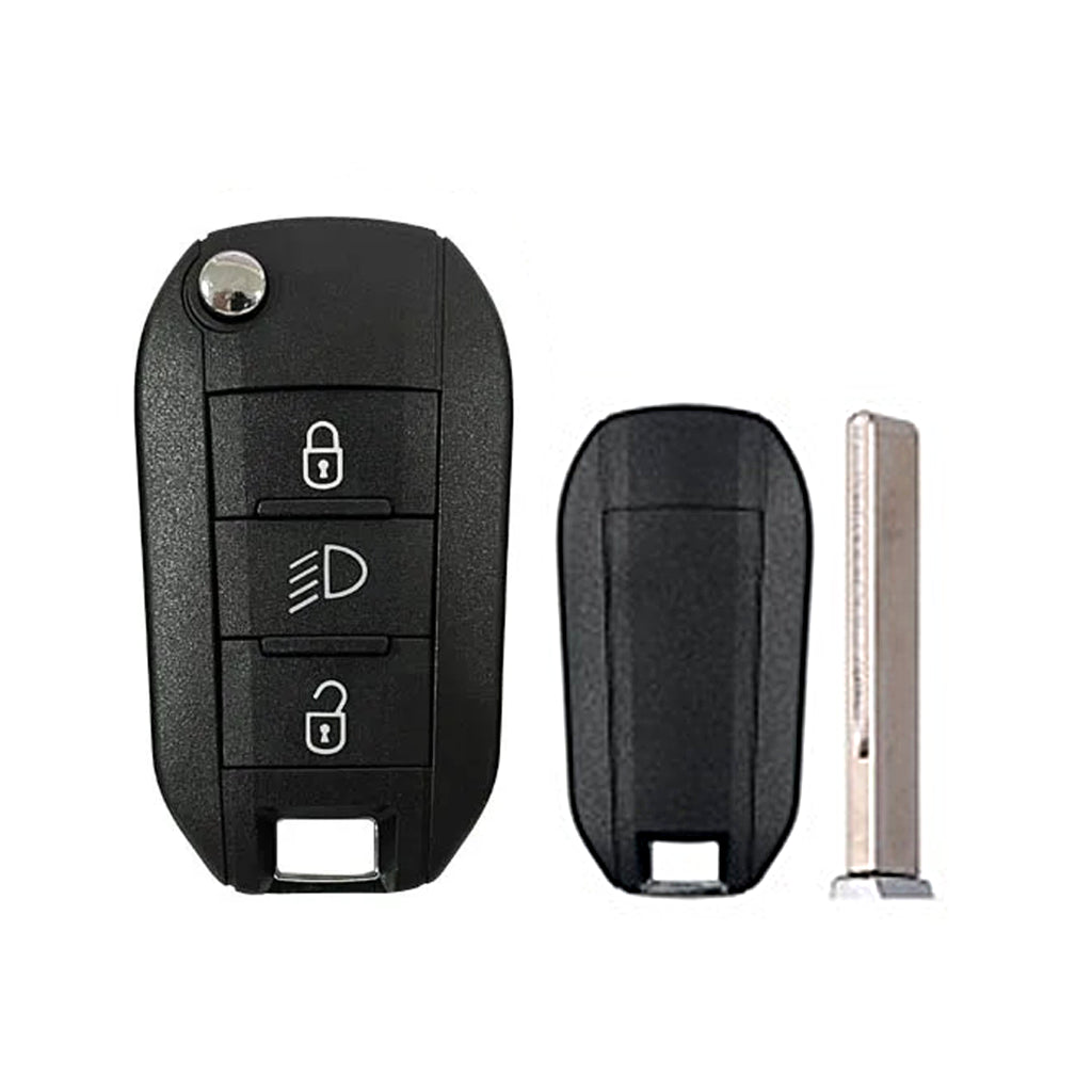 Télécommande pliable Peugeot Citroën Opel - Réf. d'origine : 1617020680