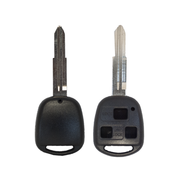 Toyota 3 Button Fixed Remote Control Housing - Toy41R-Toy38R Profile