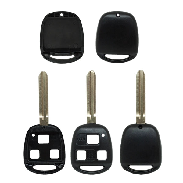 Toyota 3 Button Fixed Remote Control Housing - Toy43 Profile