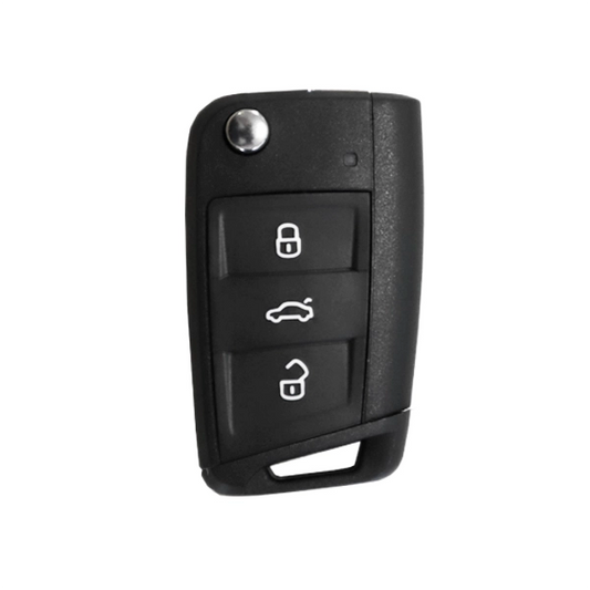 Carcasa De Mando Plegable 3 Botones Volkswagen - Perfil Hu66