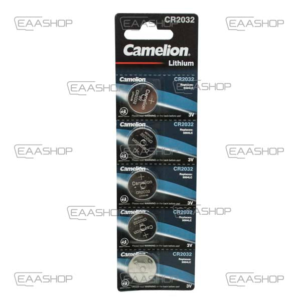 Pack 5 Cr2032 Lithium Button Batteries