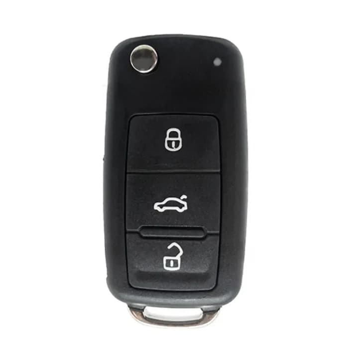 Volkswagen Amarok Transporter 3-Button Folding Remote Control - Original Ref: 7E0837202BD