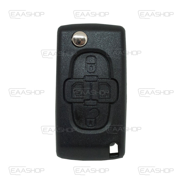 Guscio di Comando Pieghevole 4 Pulsanti Peugeot Citroen Fiat - Profilo Va2