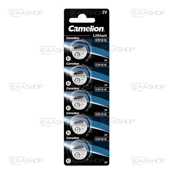 Pack 5 Cr1616 Lithium Button Batteries