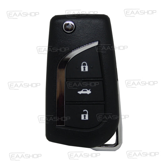 Folding Remote Control Shell Toyota 3 Button - Va2 Profile