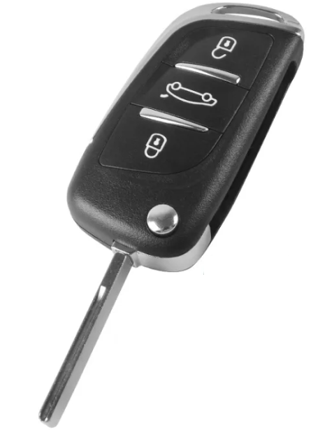 Folding Remote Control 3 Button Psa Convertible - Hu83 Profile