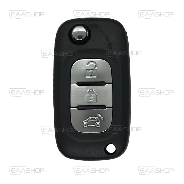 Folding Remote Control Shell Mercedes Benz 3 Button - Va2 Profile