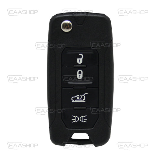 Folding Remote Control Shell 4 Buttons Chrysler Jeep Fiat - Sip22 Profile