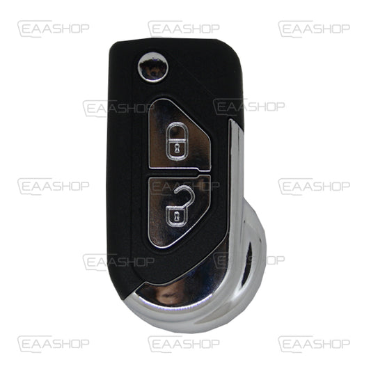 Folding Remote Control Shell Peugeot Citroen 2 Button 