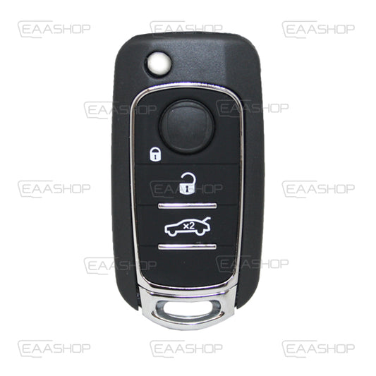 Folding Remote Control Shell 3 Buttons Fiat 500 - 500X - Tipo - Egea Profile Sip22