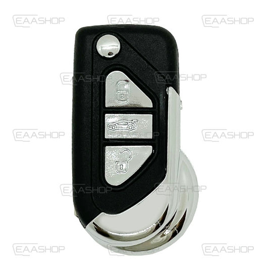 Folding Remote Control Shell Citroen Peugeot 3 Button  - Va2 Profile
