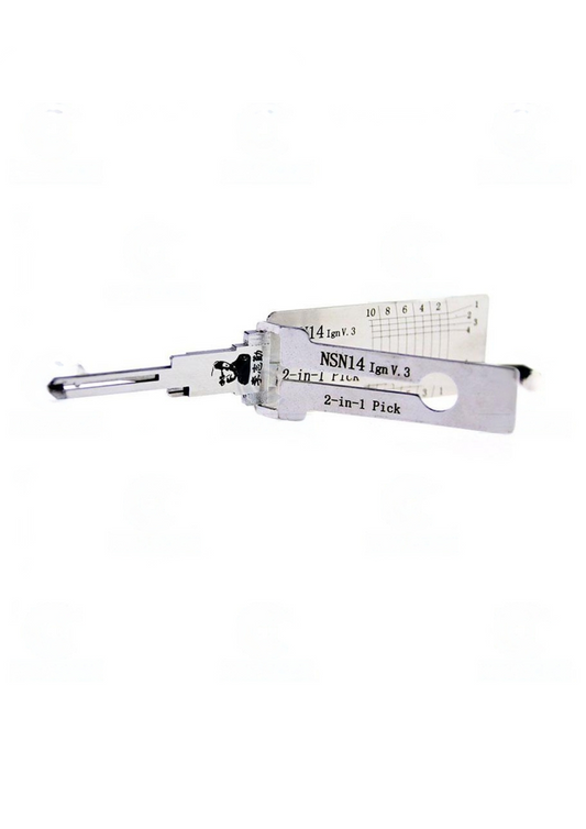 Ls - Ganzua Lishi 2 In 1 Profile Nsn14 For Nissan / Ford / Subaru