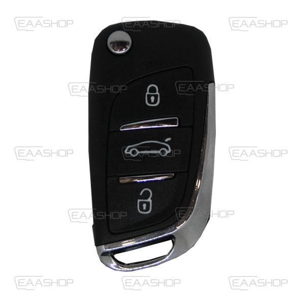 Folding Remote Control Shell Citroen 3 Button - Hu83 Profile