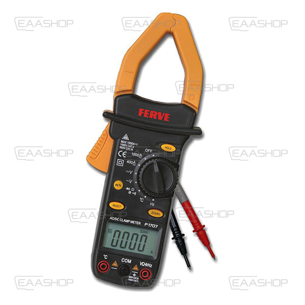 Amperímetro de pinça. + Mult. 1000A 4000 F-1707
