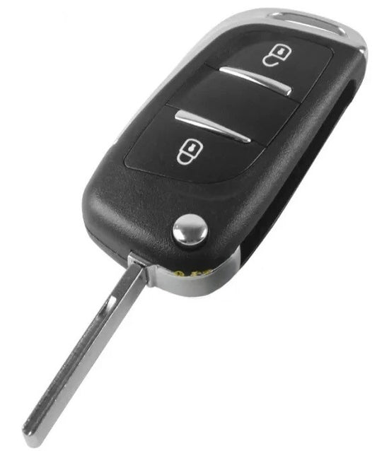 Folding Remote Control Housing 2 Button Psa Convertible  - Hu83 Profile