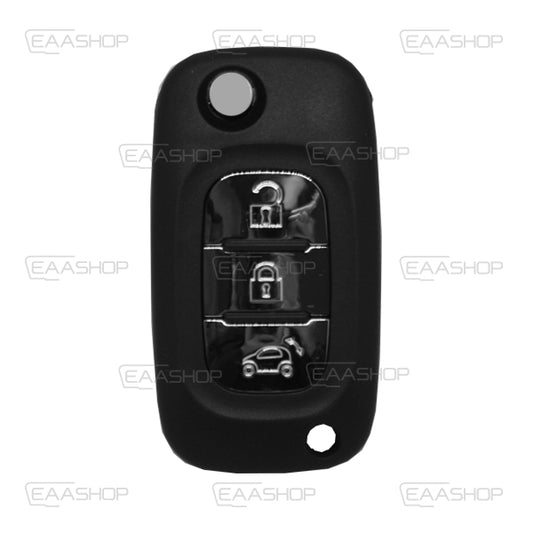 Folding Remote Control Shell Mercedes Benz 3 Button - Va2 Profile