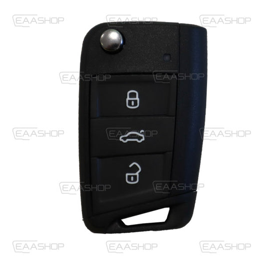 Guscio di Comando 3 Pulsanti Pieghevole Volkswagen - Profilo Hu66