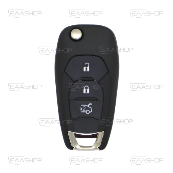 Folding Remote Control Shell Chevrolet 3 Button  - Hu100 Profile