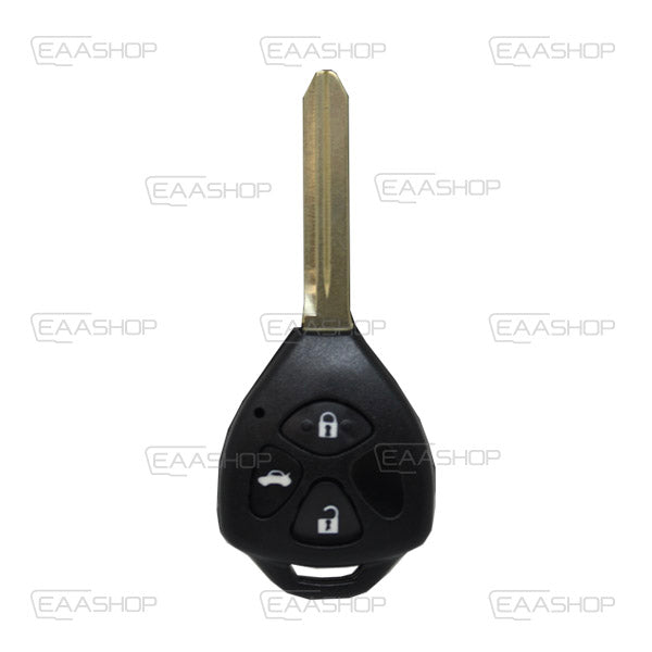 Toyota 3 Button Fixed Remote Control Housing - Toy47 Profile