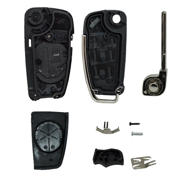 Folding Remote Control Shell Audi 3 Button  - Hu66 Profile