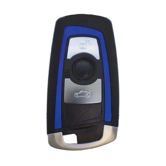 Guscio di Comando Keyless 3 Pulsanti Bmw - Profilo Hu100R Blu