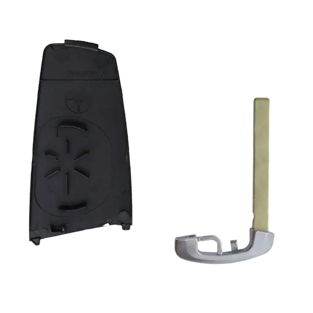 Guscio di Comando Keyless 3 Pulsanti Bmw - Profilo Hu100R Blu