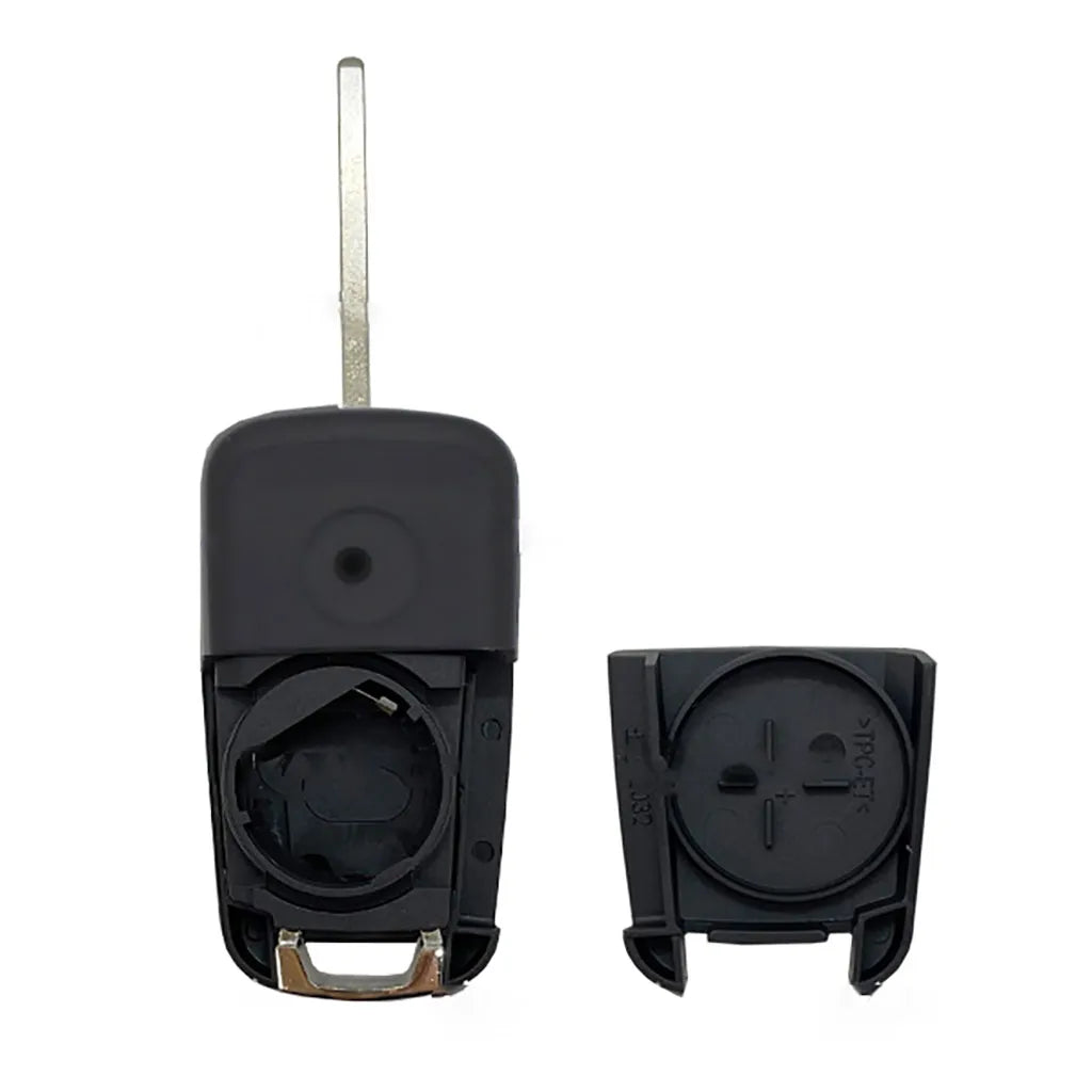 Folding Remote Control Shell Chevrolet 2 Button  - Hu100 Profile