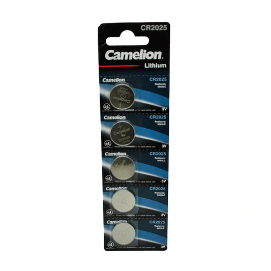 Pack 5 Lithium Button Batteries Cr2025