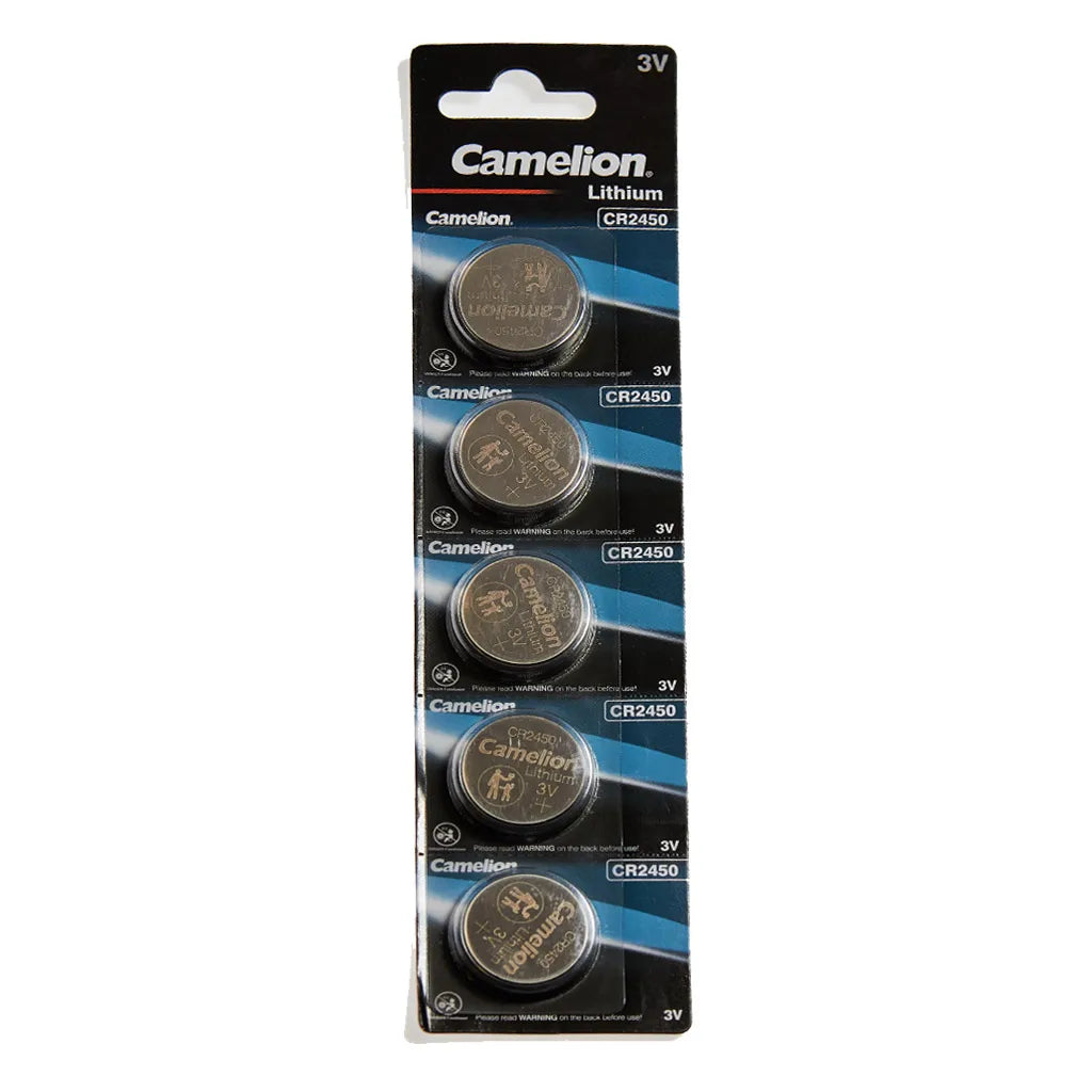 Pack 5 Piles Bouton Au Lithium Cr2450