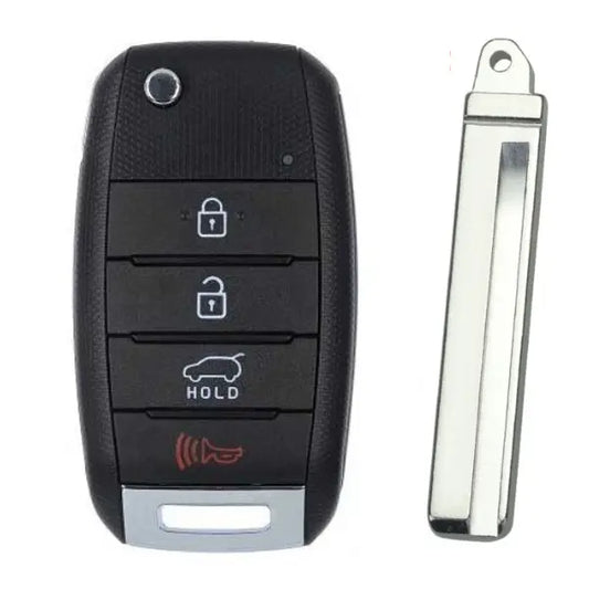 4-Button Folding Remote Control Housing for Kia/Hyundai - Profile Hyn20