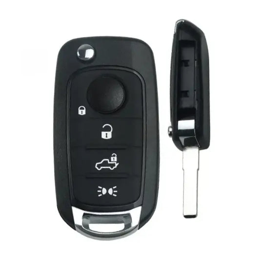 Fiat 4-Button Folding Remote Control Housing - Sip22 Profile
