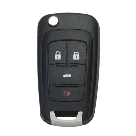 Opel 3+1 Button Folding Remote Control Housing - Profile Hu100