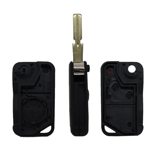 Folding Remote Control Shell Land Rover 2 Button  - Hu58 Profile