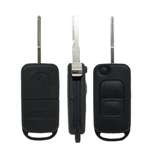 Folding Remote Control Shell Mercedes Benz 2 Button - Hu64 Profile