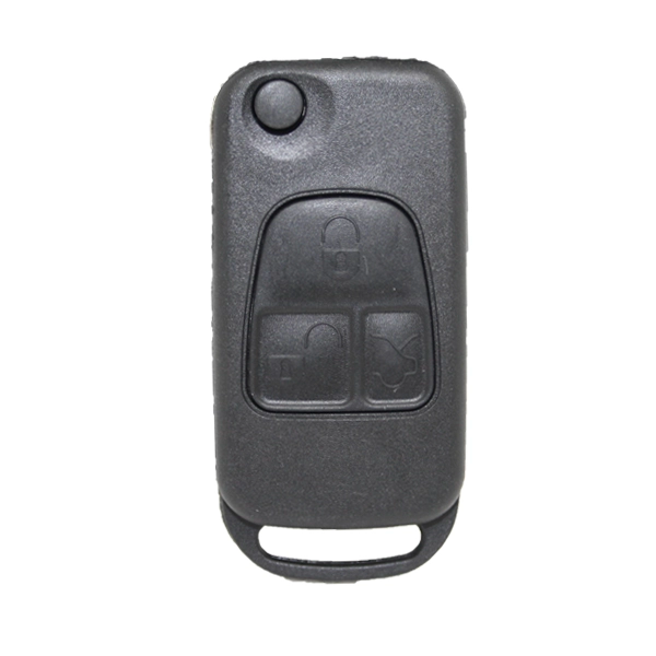 Caixa de controle remoto dobrável Mercedes Benz com 3 botões - Perfil Hu64