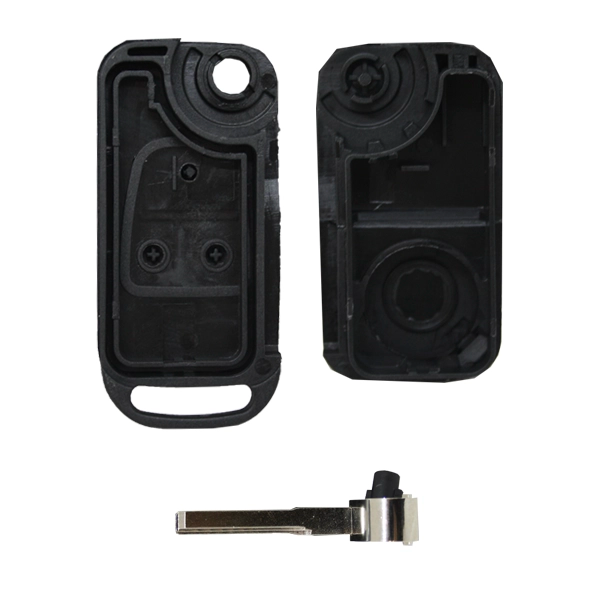 Caixa de controle remoto dobrável Mercedes Benz com 3 botões - Perfil Hu64