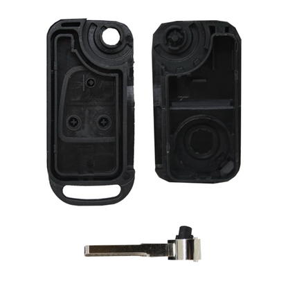 Caixa de controle remoto dobrável Mercedes Benz com 3 botões - Perfil Hu64