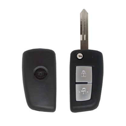 Folding Remote Control Shell Nissan 2 Button  - Nsn14 Profile