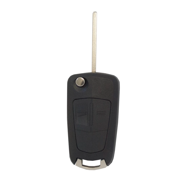 Folding Remote Control Shell Opel 2 Buttons - Hu100 Profile