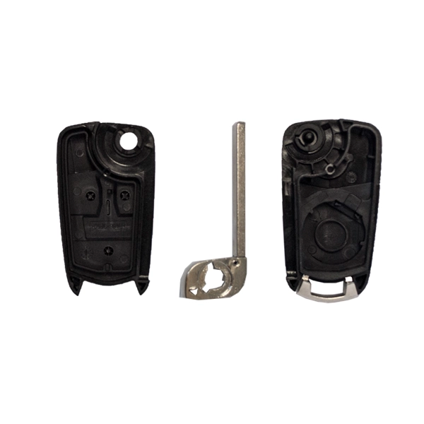 Folding Remote Control Shell Opel 2 Buttons - Hu100 Profile